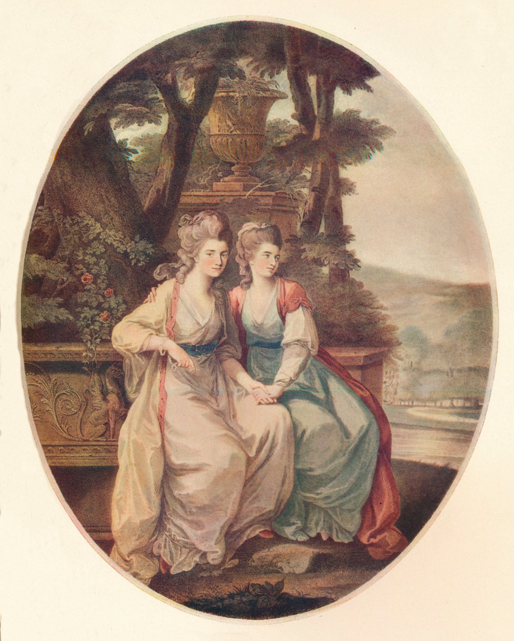 La Duchessa del Devonshire e Lady Duncannon, 1782 da William Dickinson