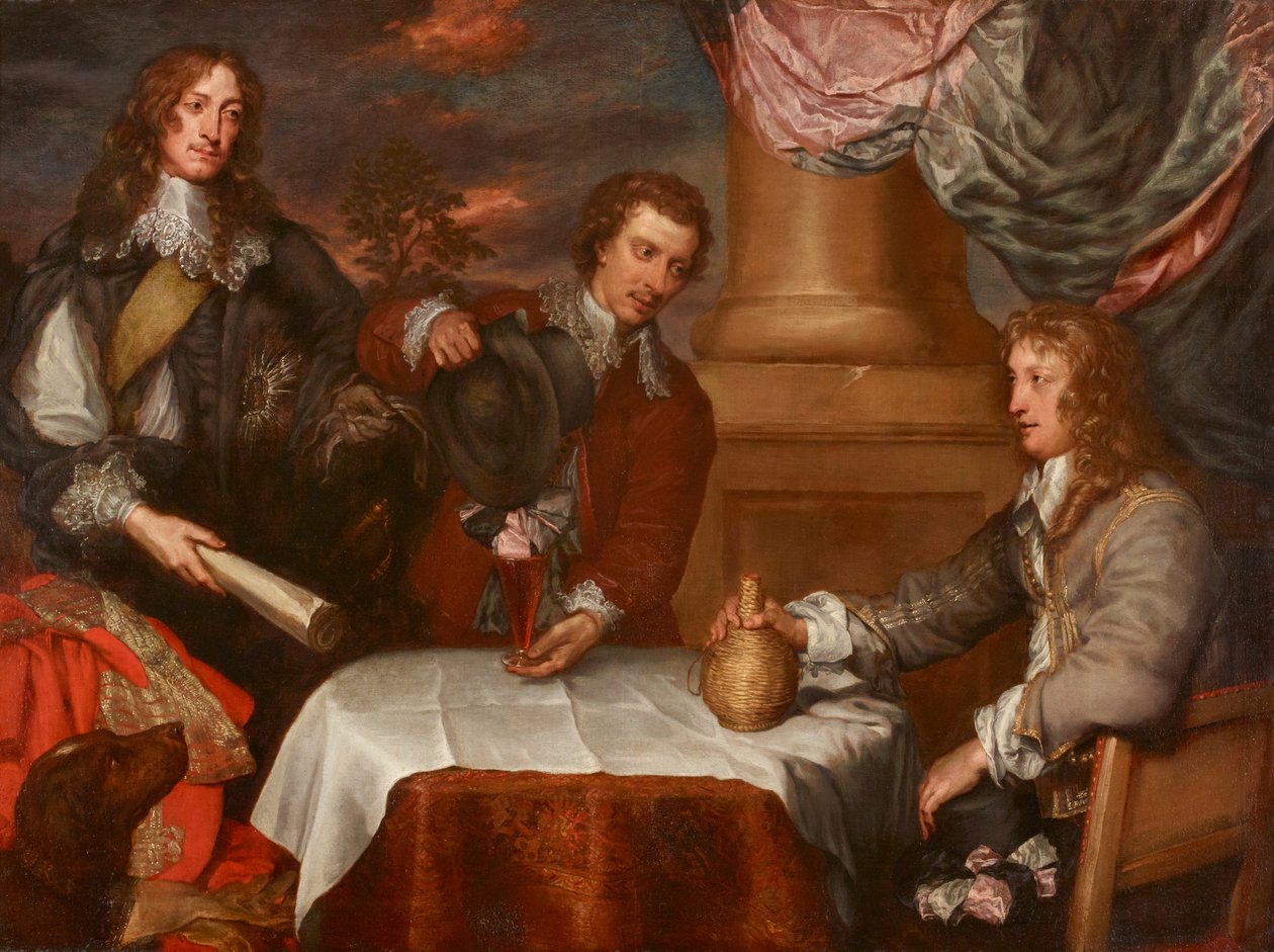 Ritratto del Principe Rupert, Colonnello William Legge (probabilmente) e Colonnello John Russell da William Dobson