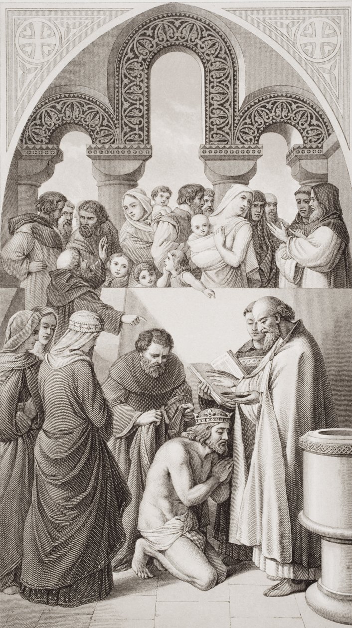Il battesimo del re Ethelbert del Kent da Sant