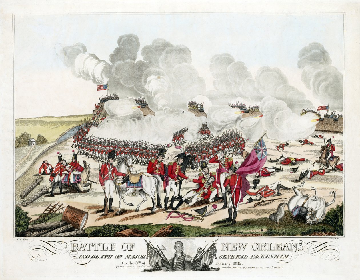 Battaglia di New Orleans e morte del Maggiore Generale Packenham l