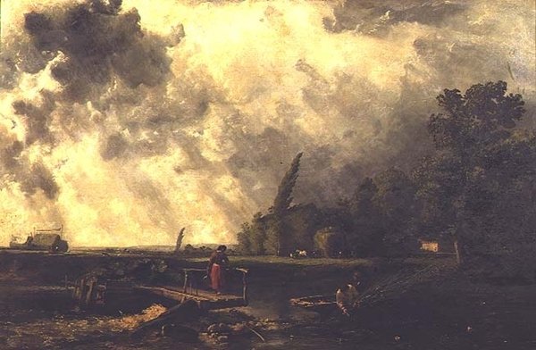 Scena sulle rive del Medway - Una giornata tempestosa da William Edward Dighton