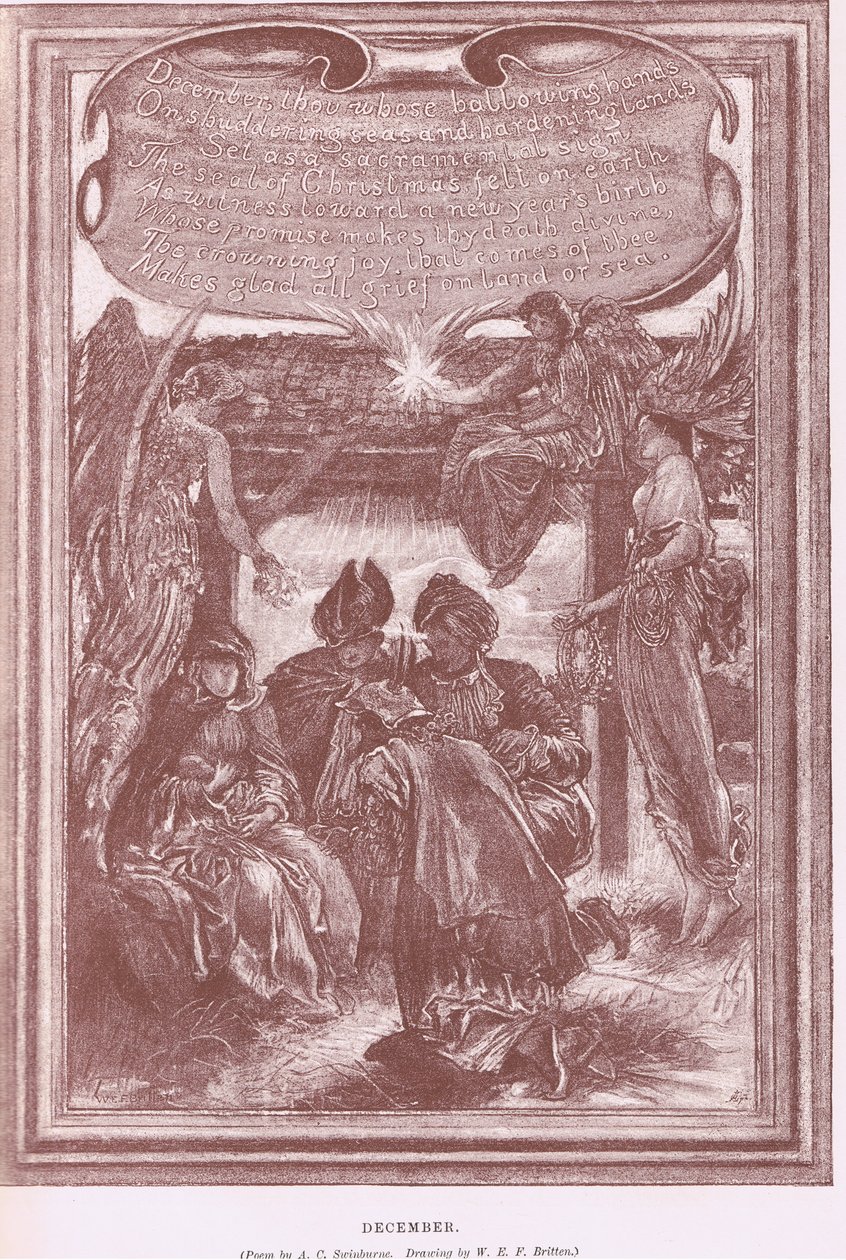 Dicembre, da The Magazine of Art 1893, Cassell and Company da William Edward Frank Britten