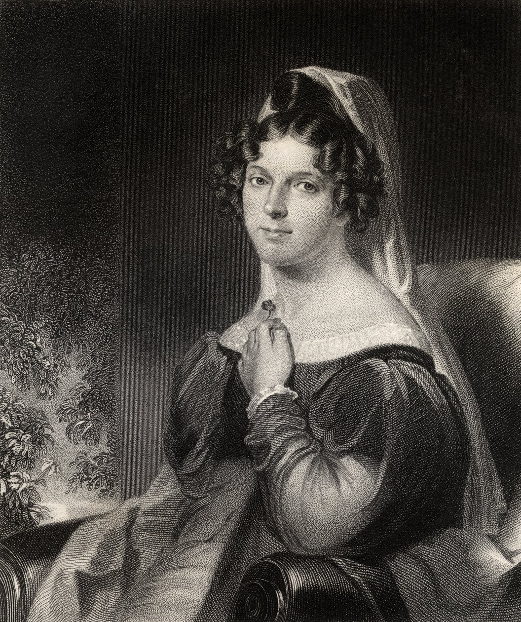Felicia Dorothea Hemans, inciso da W.Holl, da 