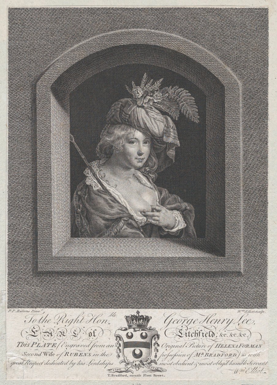Ritratto di Susanna Lunden, sorella di Helena Fourment, 1763-66 da William Elliot