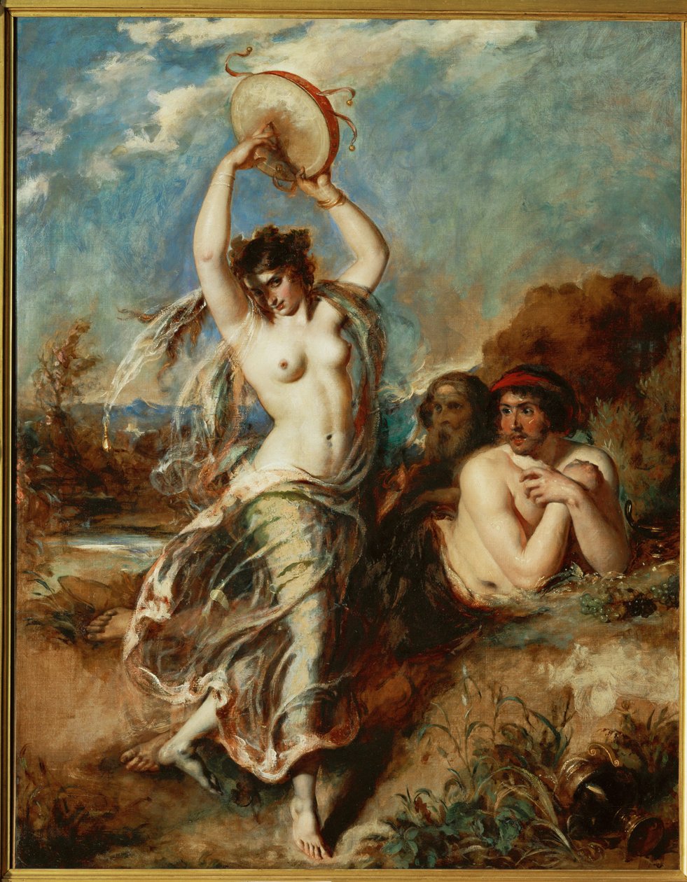 Baccante con tamburello ... da William Etty