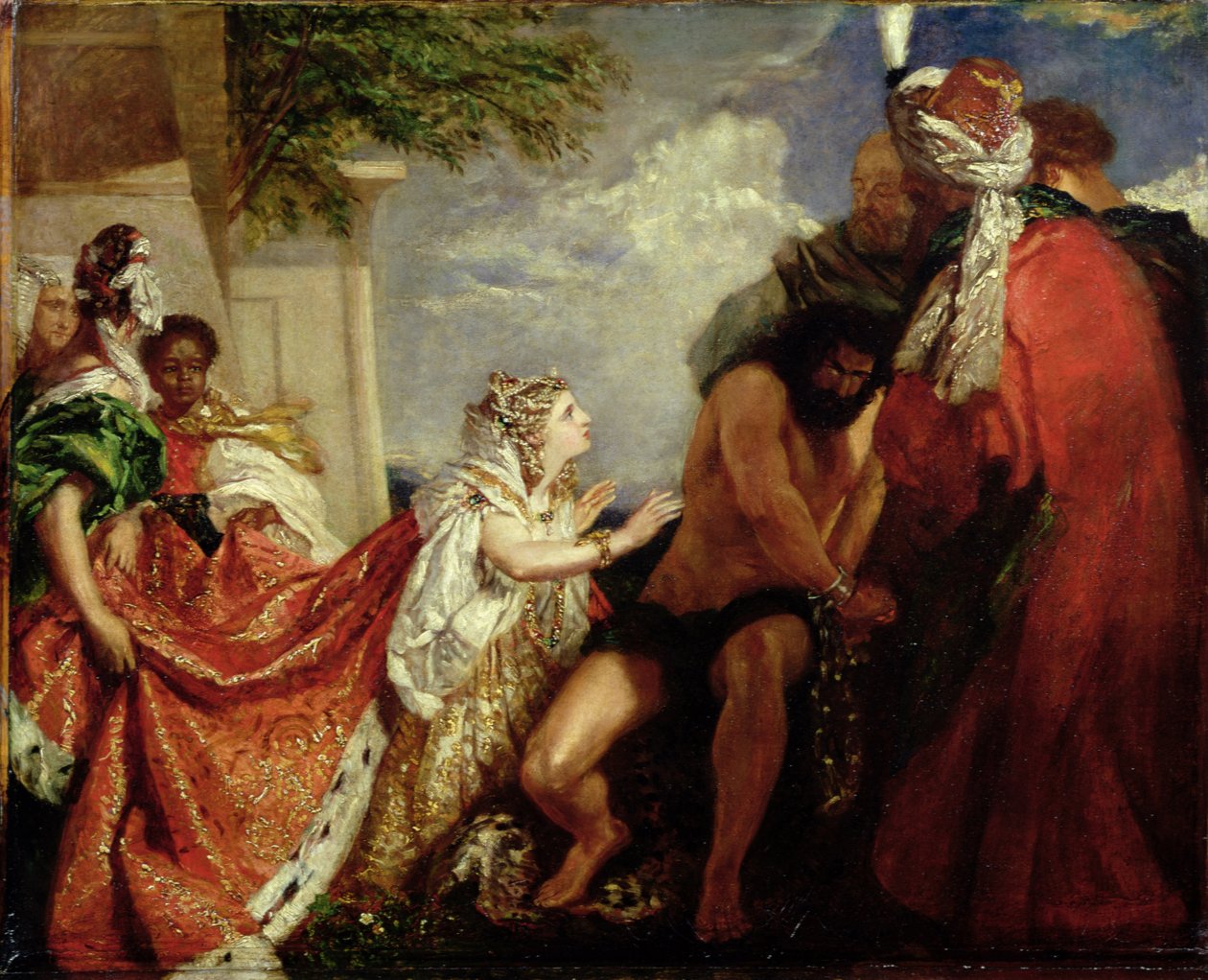 Dalila davanti a Sansone accecato (olio su tela) da William Etty