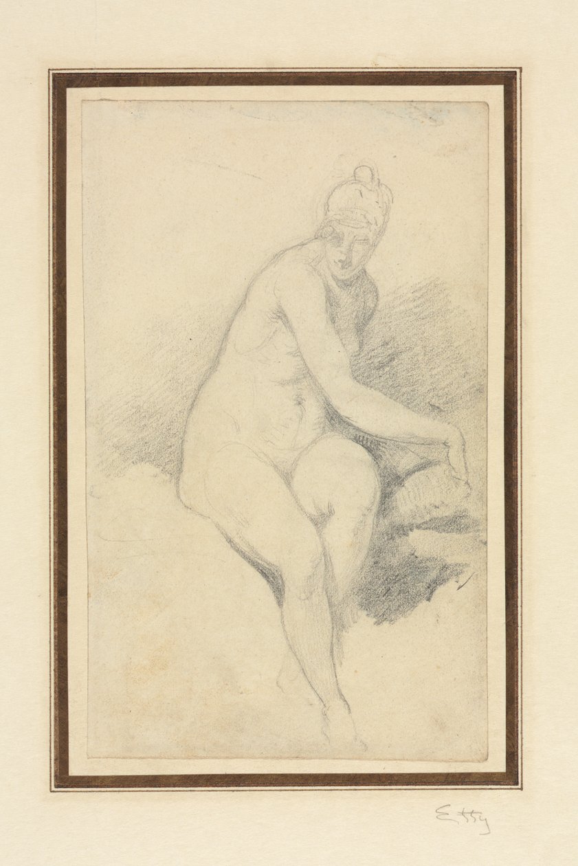 Nudo Seduto da William Etty