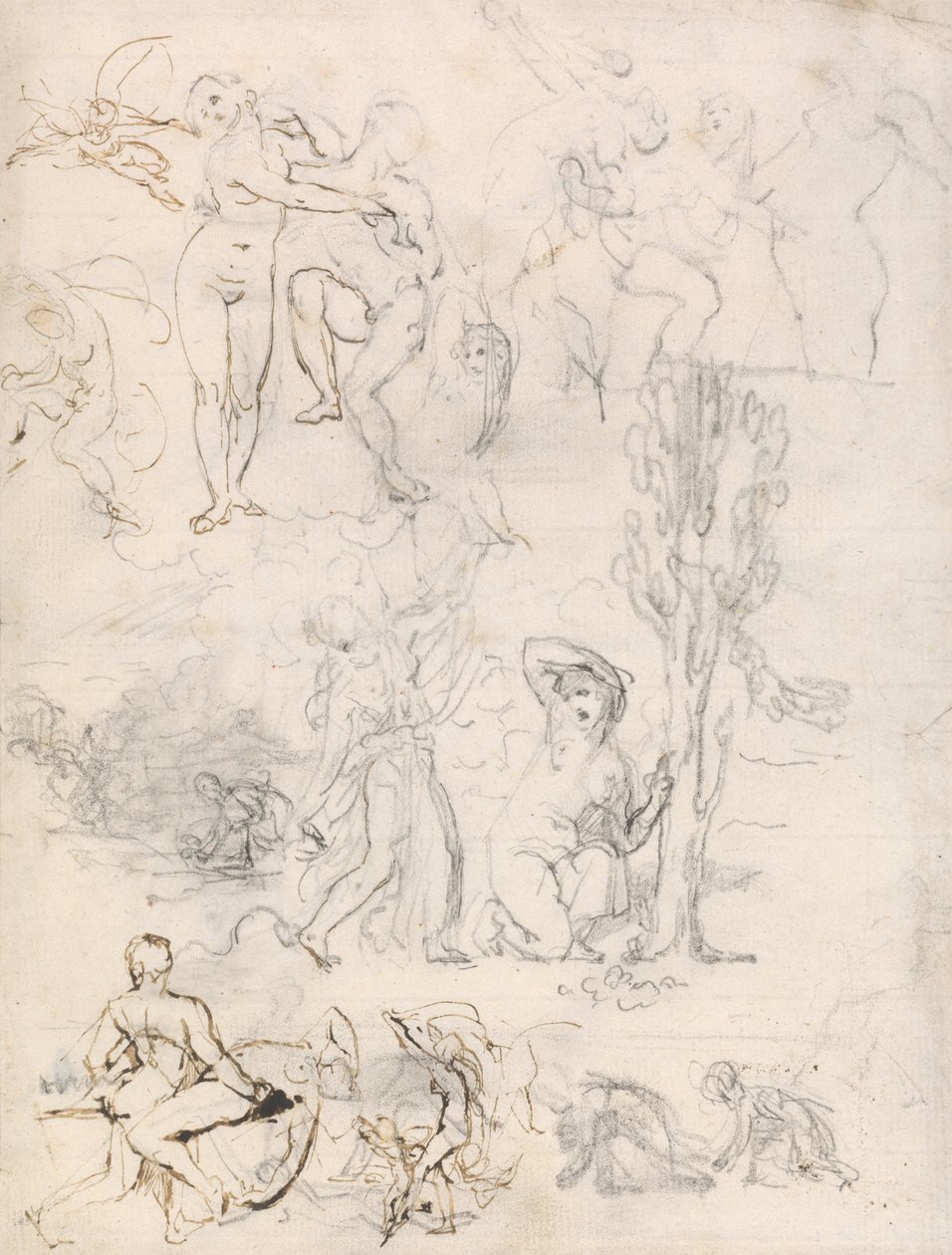 Foglio di schizzi da William Etty