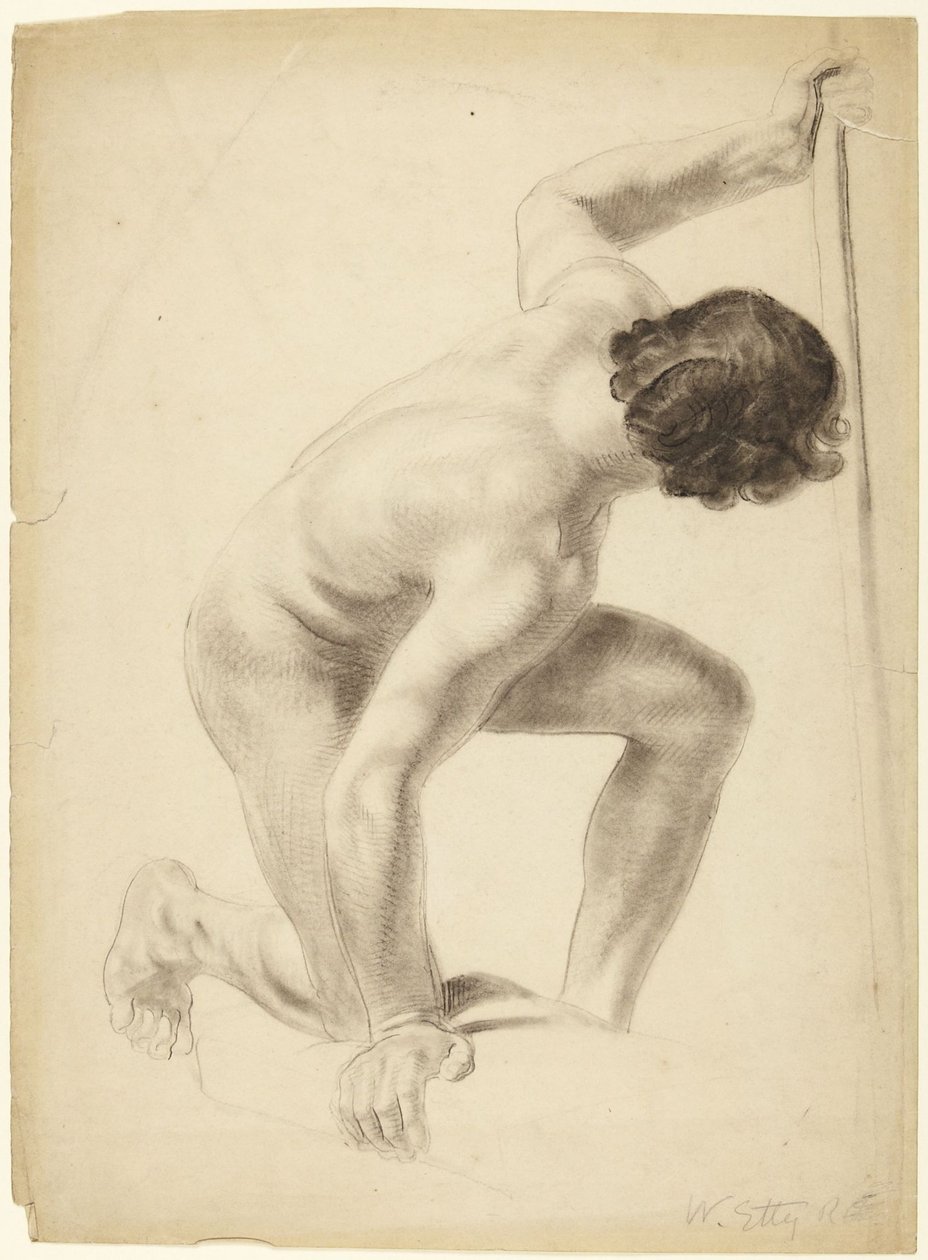 Studio di una figura maschile da William Etty