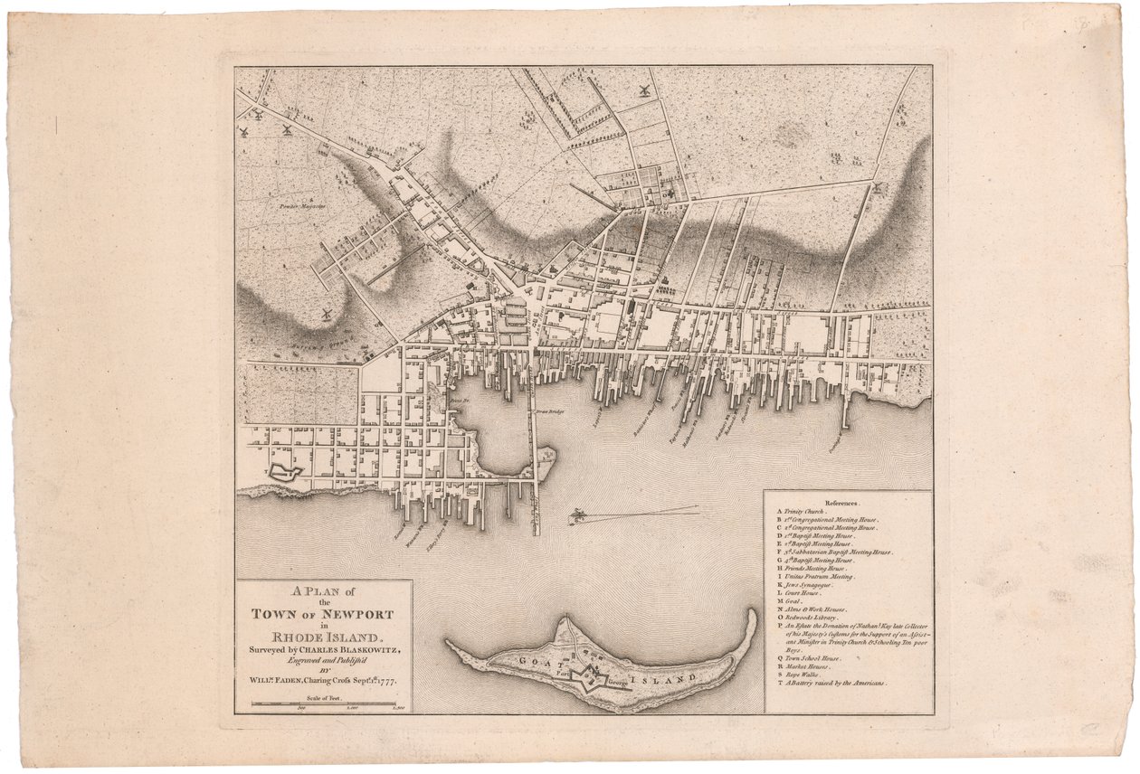 Piano di Newport di Faden da William Faden