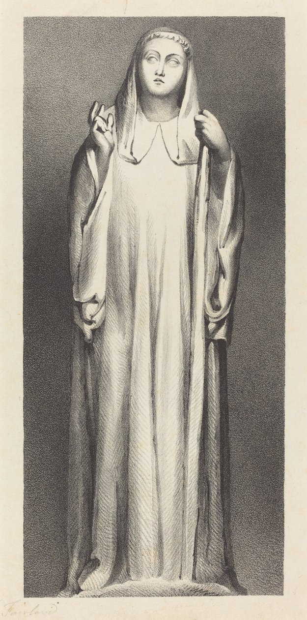 Figura dalla cattedrale di Peterborough da William Fairland after John Flaxman