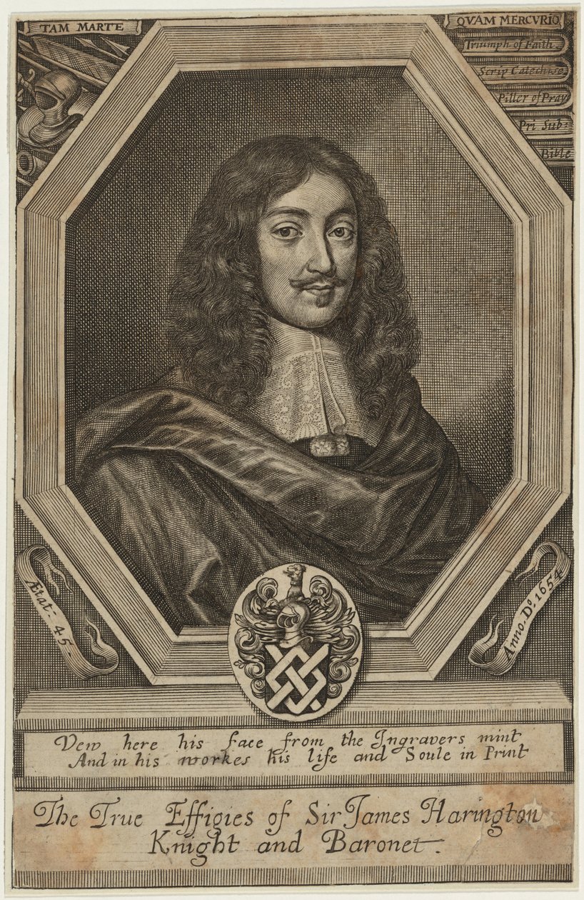 Sir James Harrington, baronetto da William Faithorne