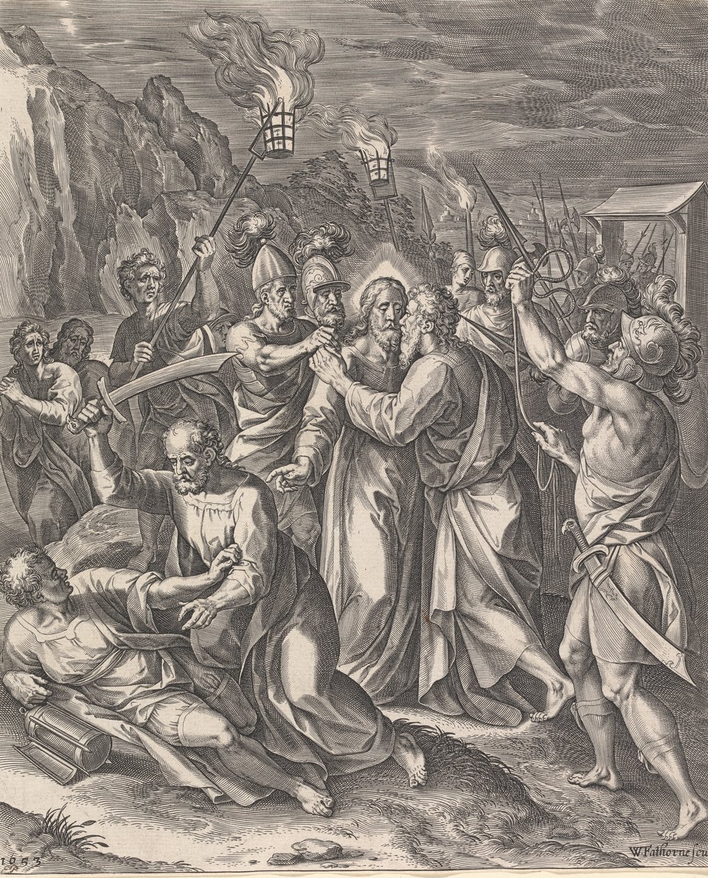 Il tradimento di Cristo da William Faithorne