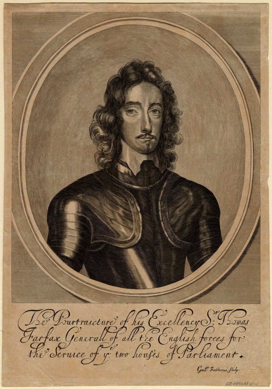 Thomas Fairfax, 3° Lord Fairfax di Cameron, 1645 da William Faithorne the Elder