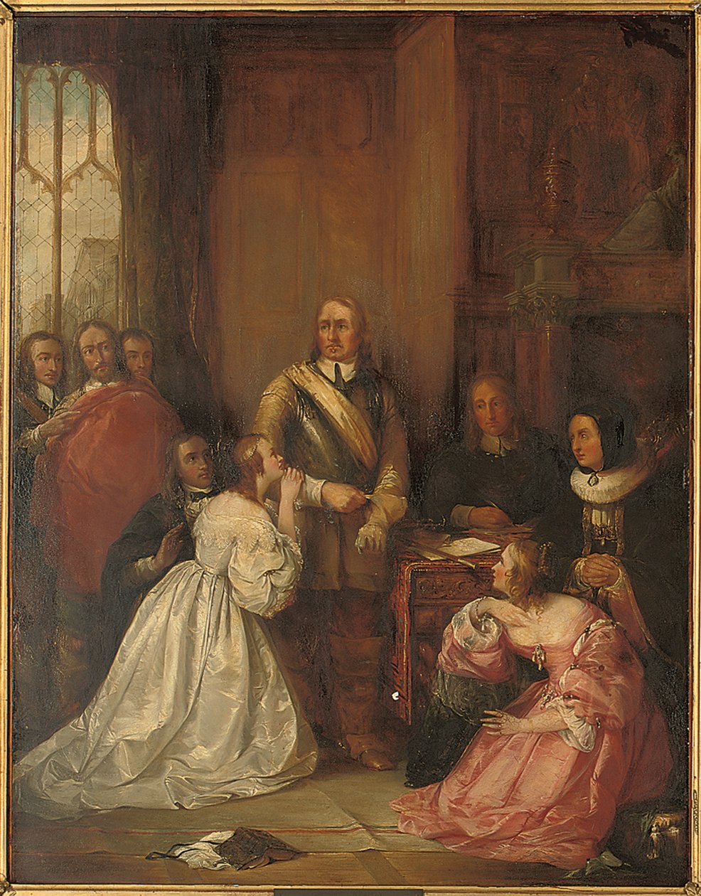 La famiglia di Cromwell che intercede per la vita di Carlo I da William Fisk