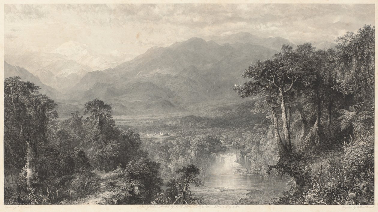 Il cuore delle Ande da William Forrest, after Frederic Edwin Church