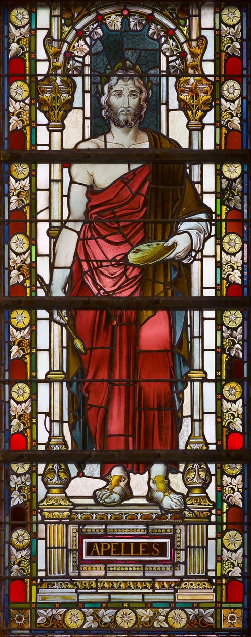Finestra con rappresentazione di Apelle da William Francis Dixon