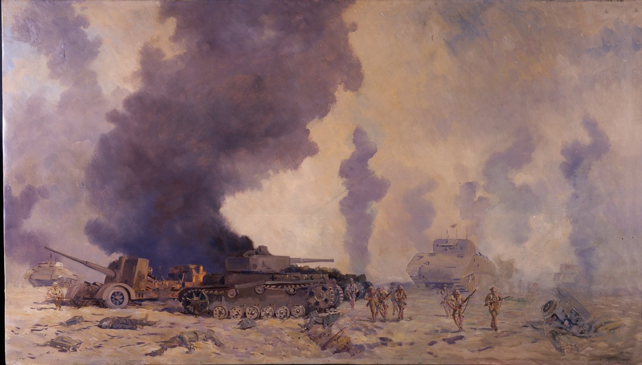 La battaglia di El Alamein da William Francis Longstaff