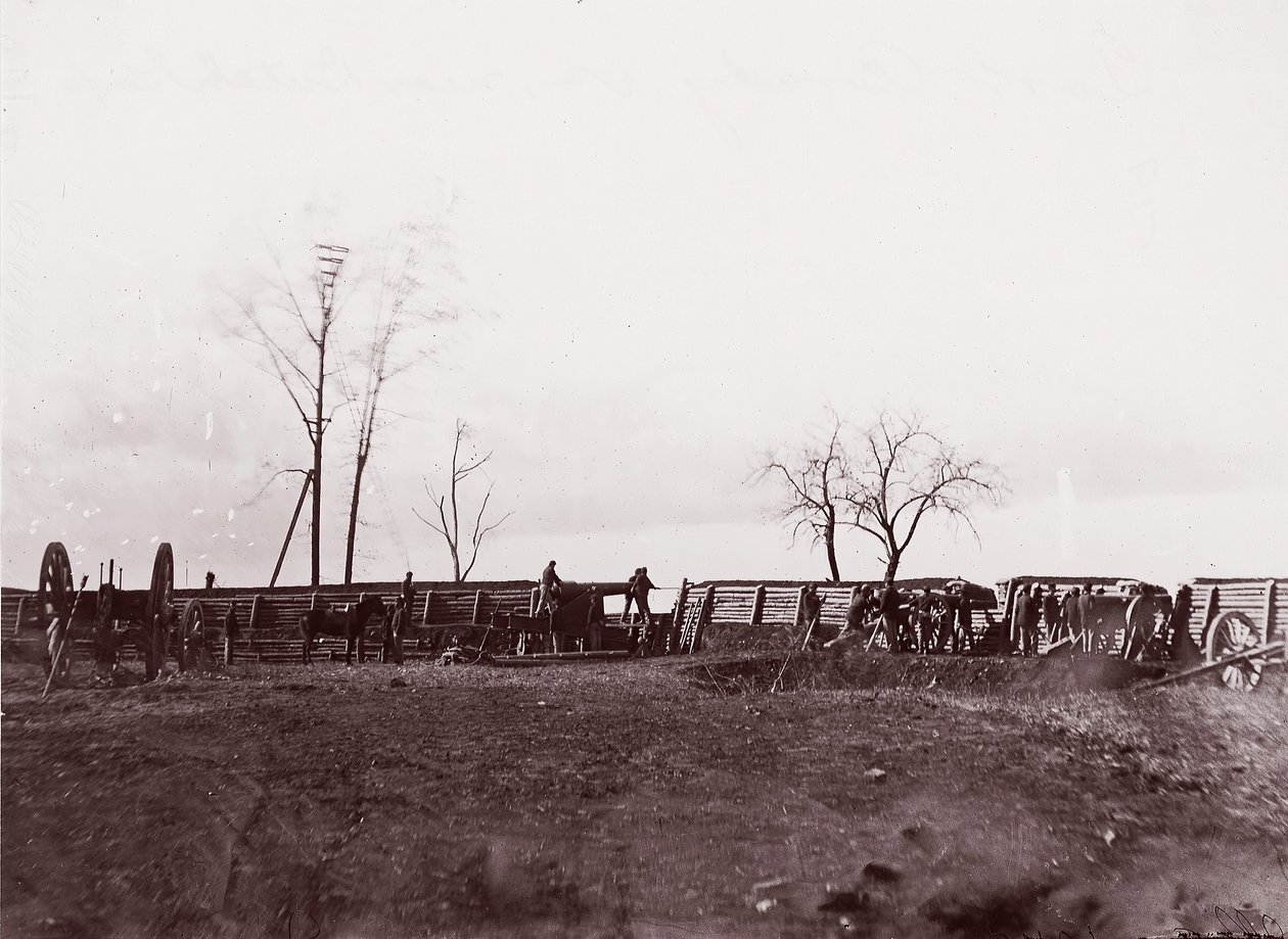 Forte Brady, Virginia, vicino a Dutch Gap da William Frank Browne