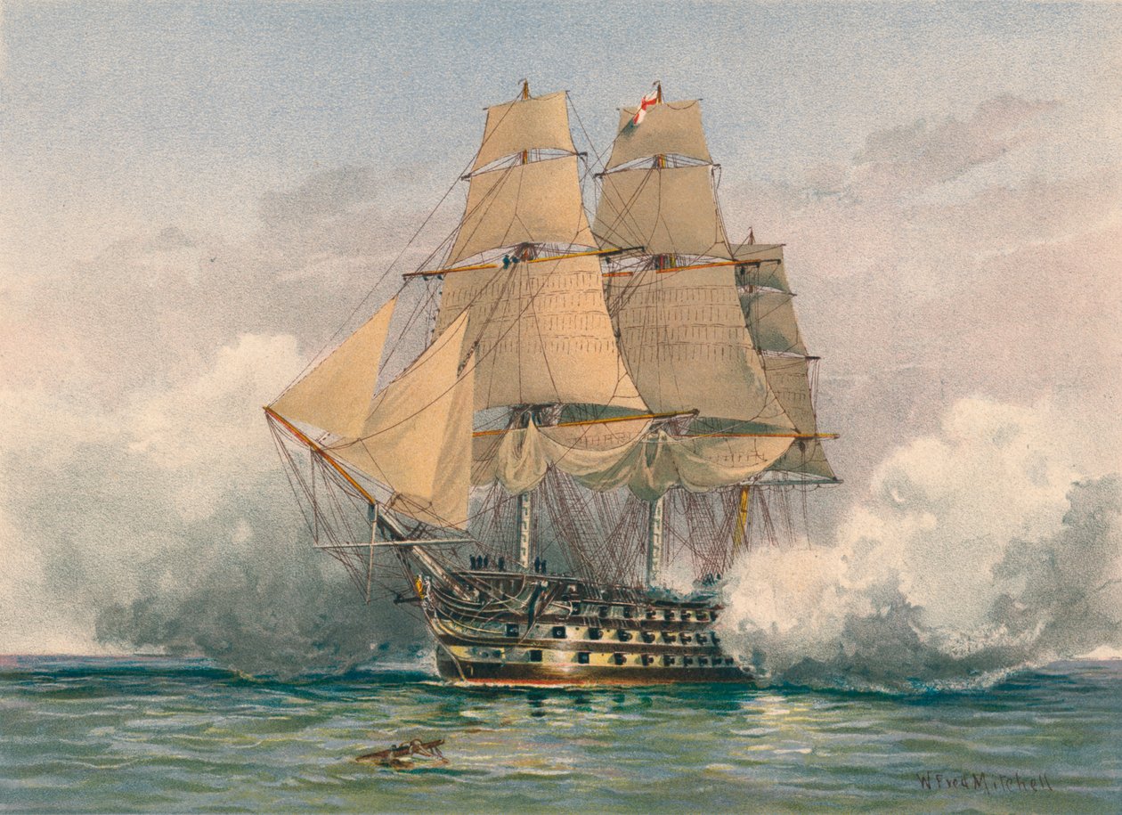 La Vittoria, varata nel 1765, fine XIX-inizio XX secolo da William Frederick Mitchell