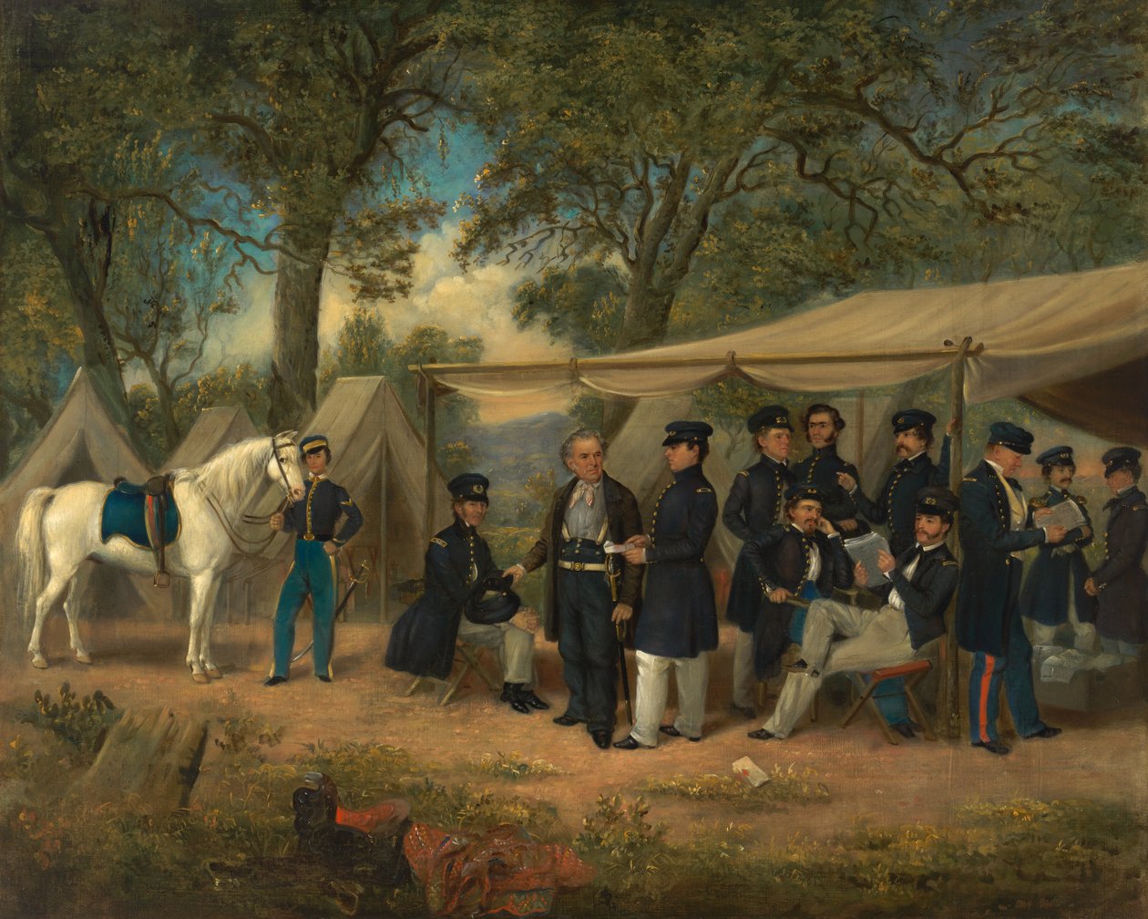 Zachary Taylor a Walnut Springs, 1847 da William Garl Browne