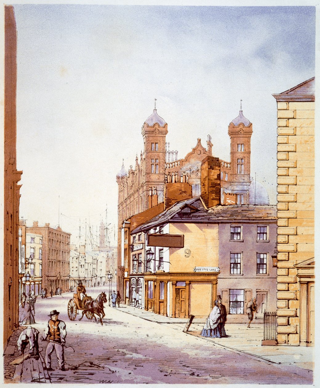 La Casa dei Marinai, da Hanover Street, Liverpool da William Gawin Herdman