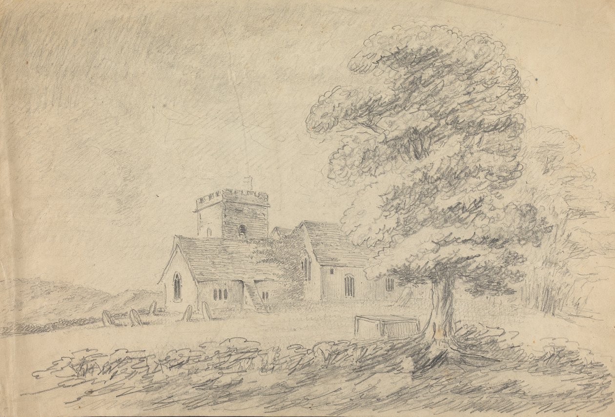 Veduta della chiesa di Boldre da William Gilpin