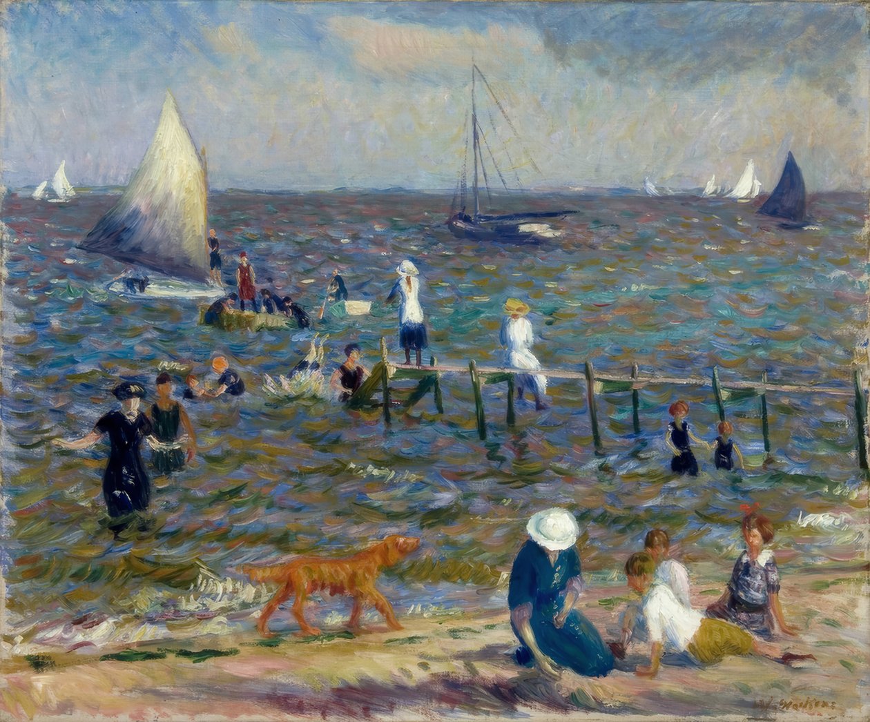 Il piccolo molo da William Glackens