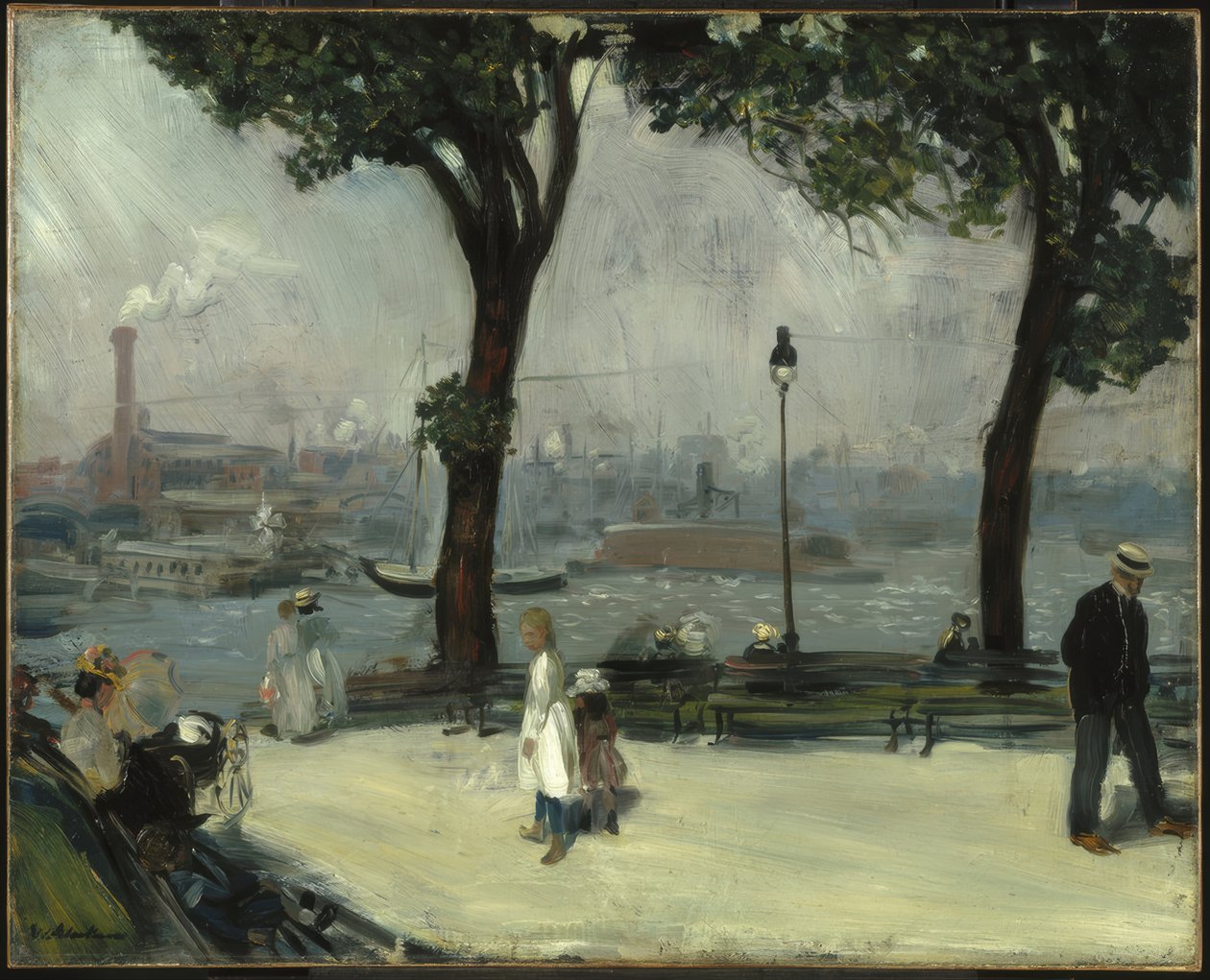 Parco del fiume East da William Glackens