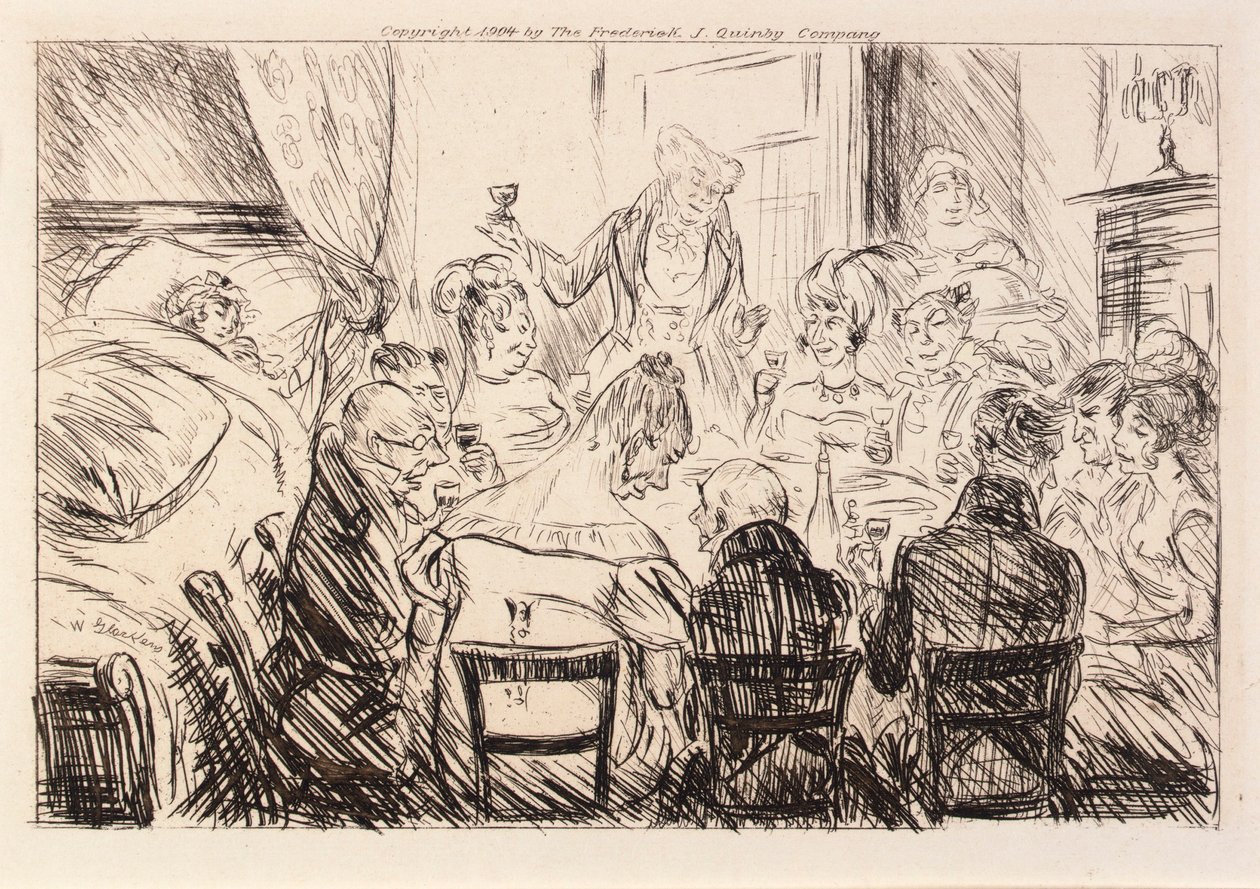Non si sentiva altro che il rumore dei piatti e delle forchette. da William Glackens