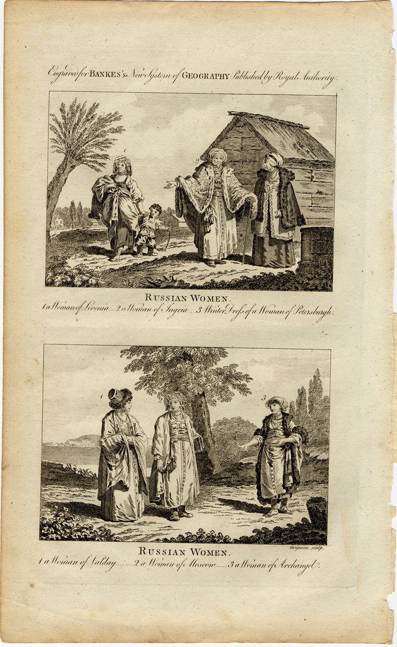 Abitudini delle donne russe, ca 1730 da William Grainger