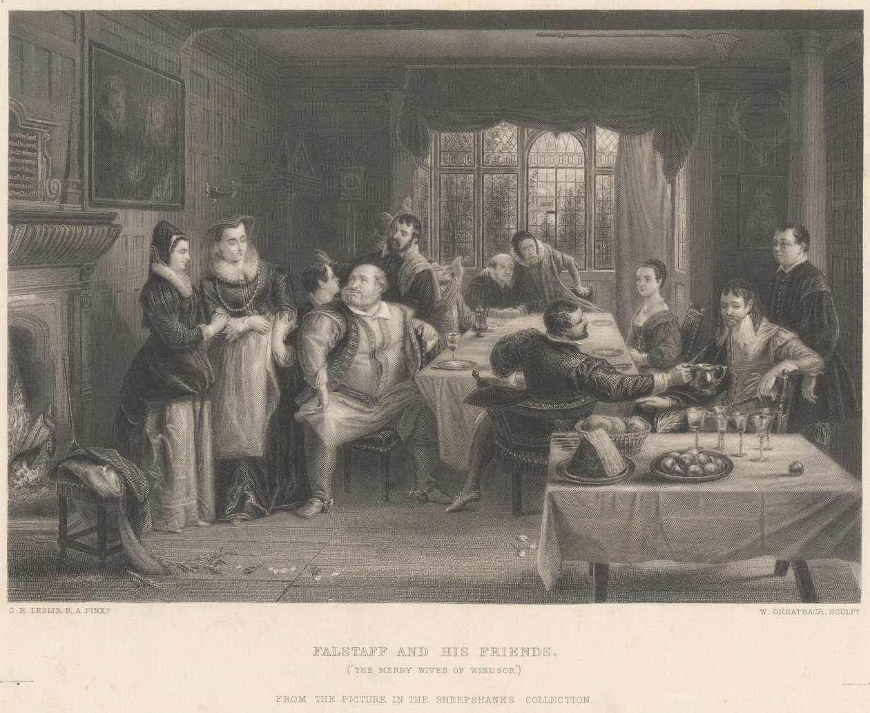 Falstaff e i suoi amici da William Greatbach