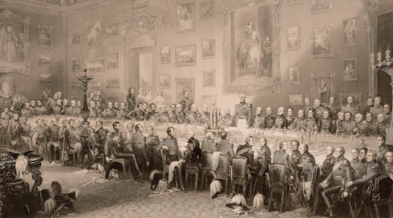 Il banchetto di Waterloo ad Aspley House, 18 giugno 1836 da William Greatbach
