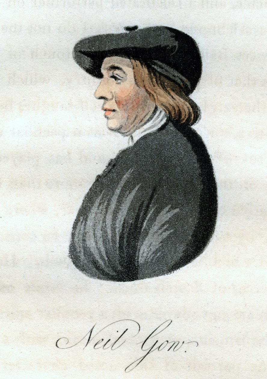 Neil Gow, violinista scozzese, 1800 da William Green