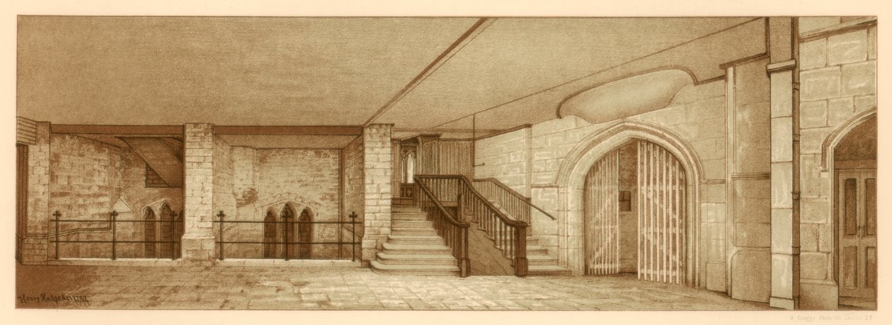 Area sotto la Corte di Chamberlain, Guildhall, Città di Londra da William Griggs