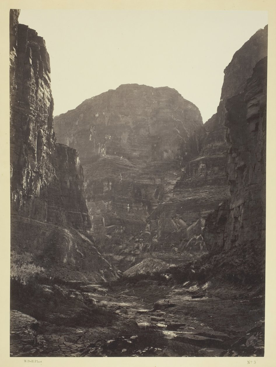 Cañon di Kanab Wash, fiume Colorado, guardando a sud da William H. Bell