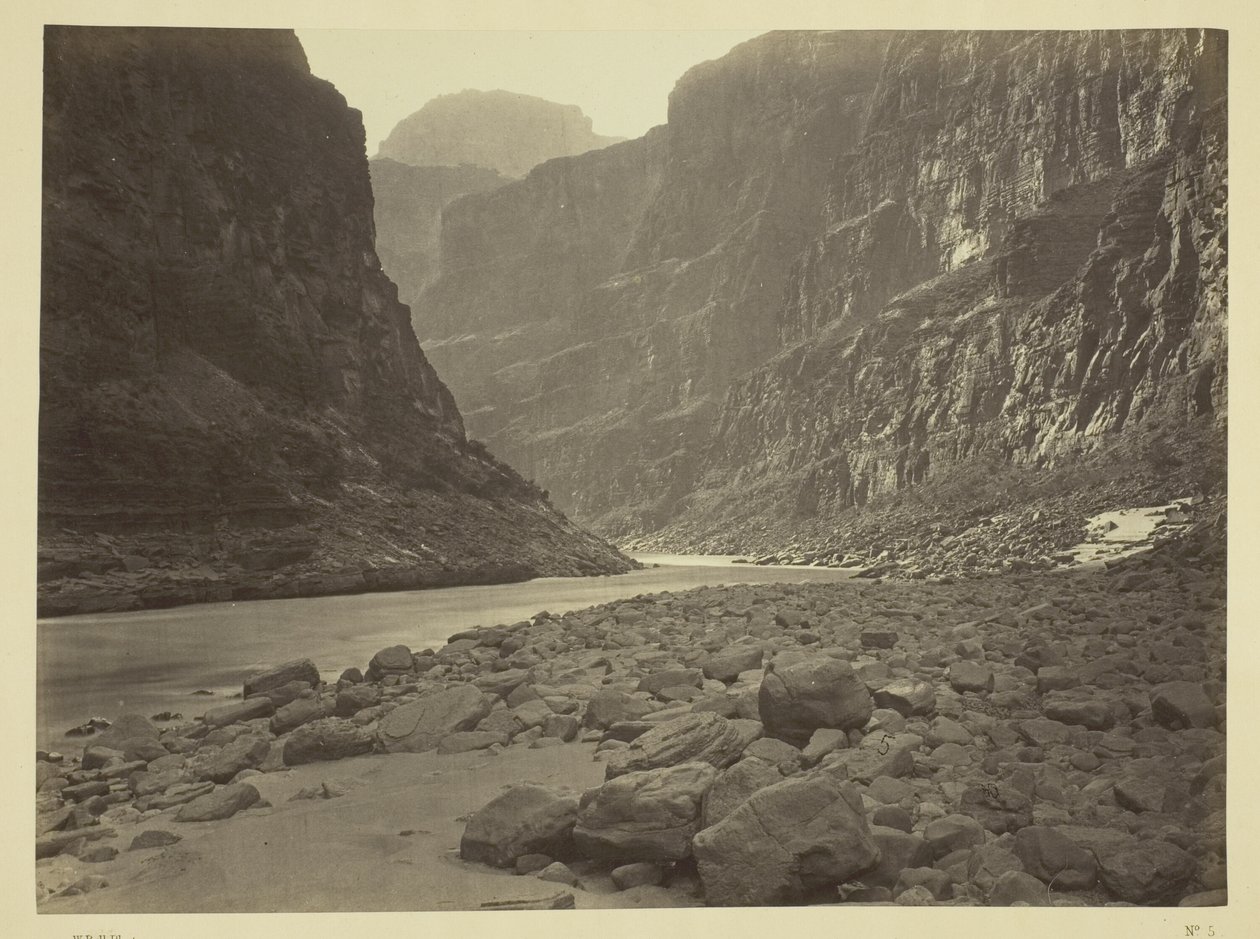 Fiume Colorado, foce del Kanab Wash, sguardo verso ovest da William H. Bell
