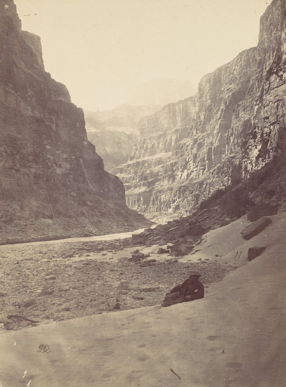 Grand Canyon del fiume Colorado, bocca del Kanab Wash, guardando a ovest da William H. Bell