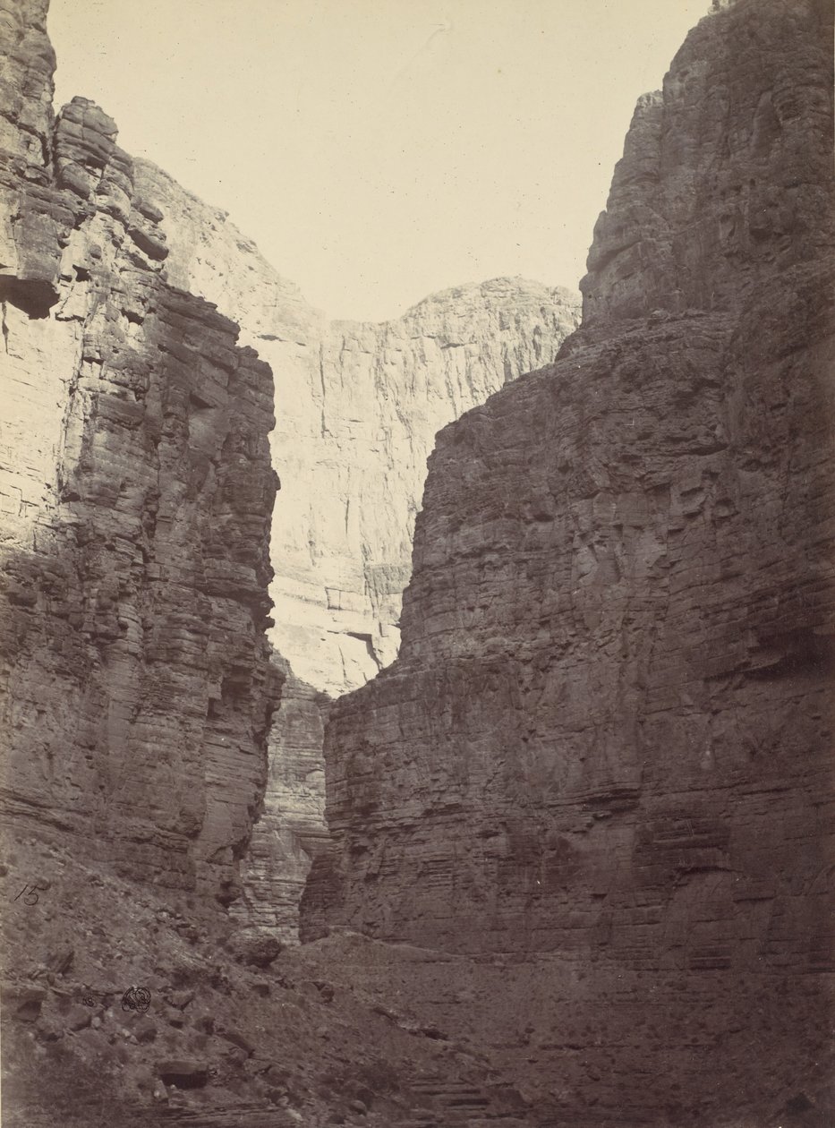 Muri di calcare, Kanab Wash, Fiume Colorado, 1872 da William H. Bell