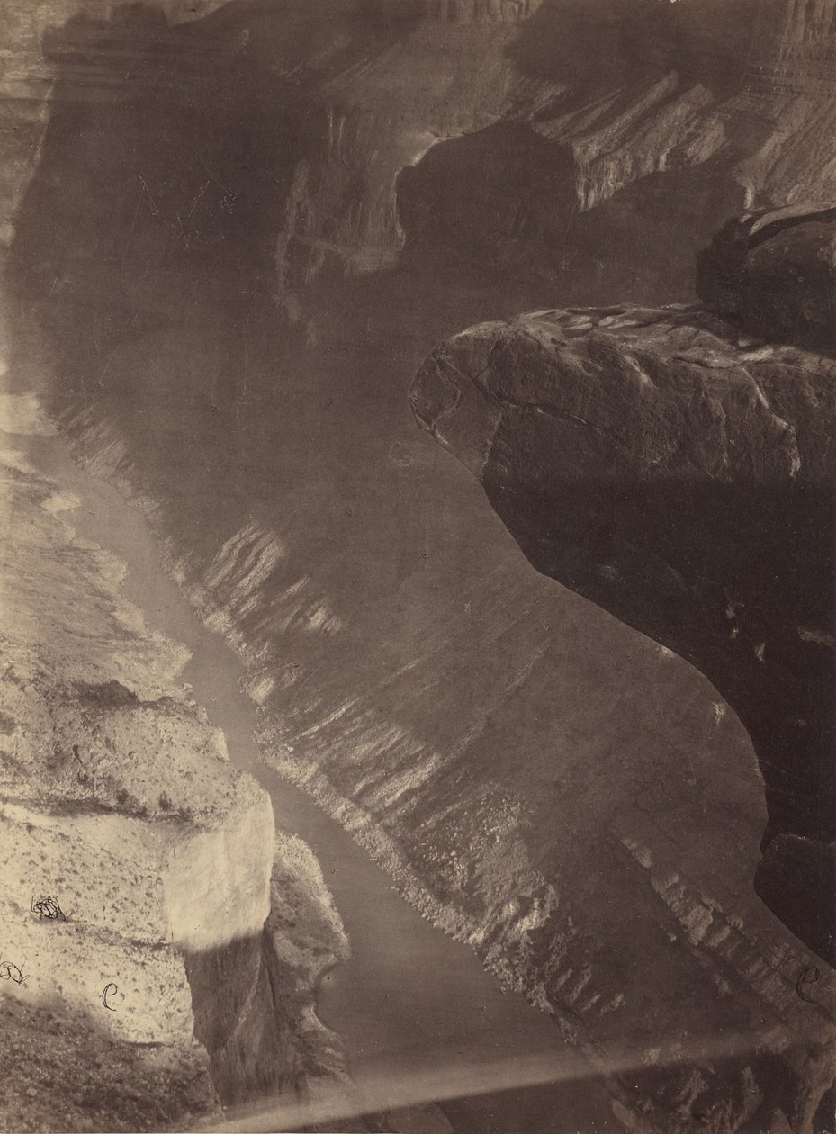 Guardando a Sud nel Grand Canyon, Fiume Colorado, Sheavwitz Crossing da William H. Bell