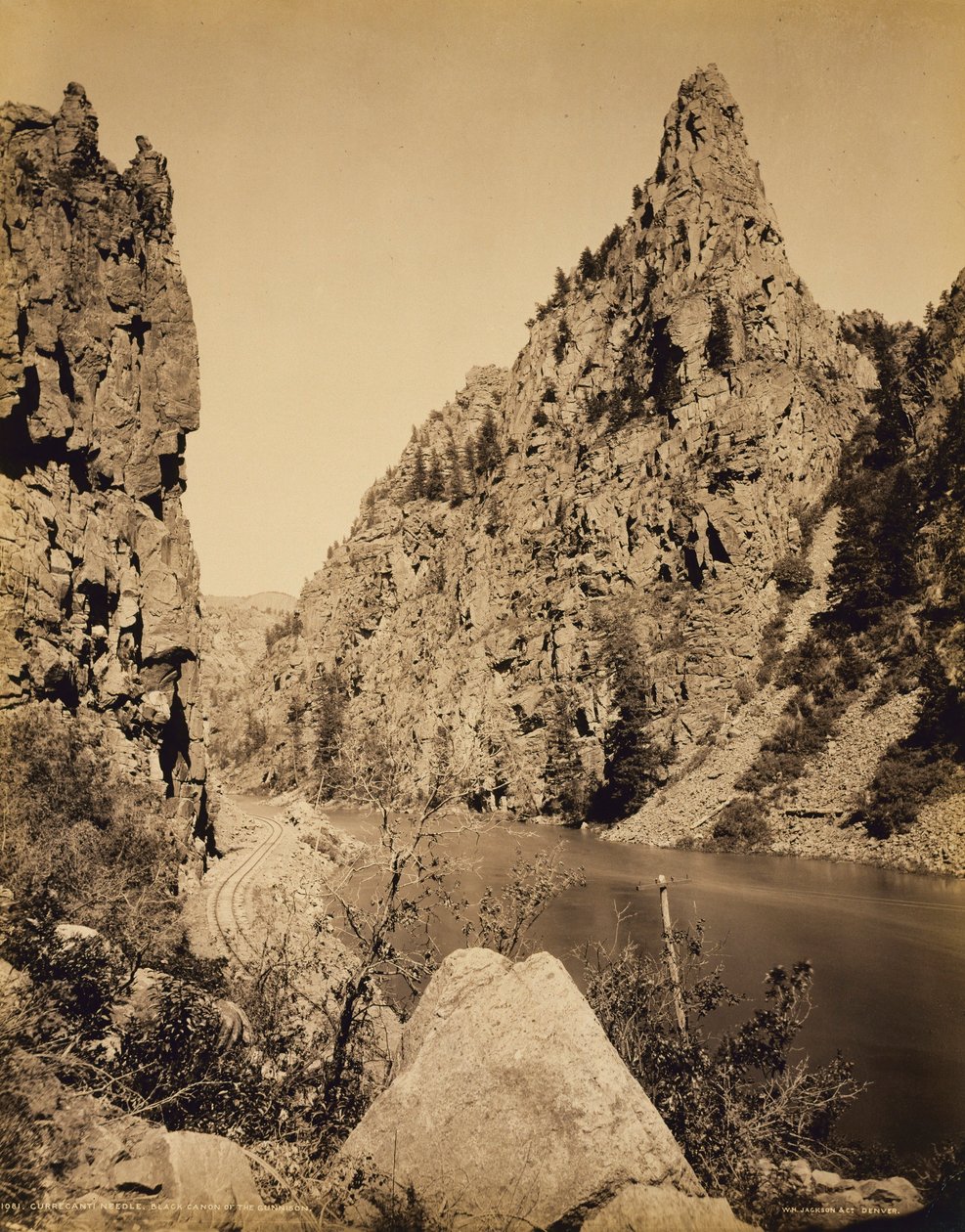 Ago di Currecanti, Cañon Nero del Gunnison da William H. Jackson