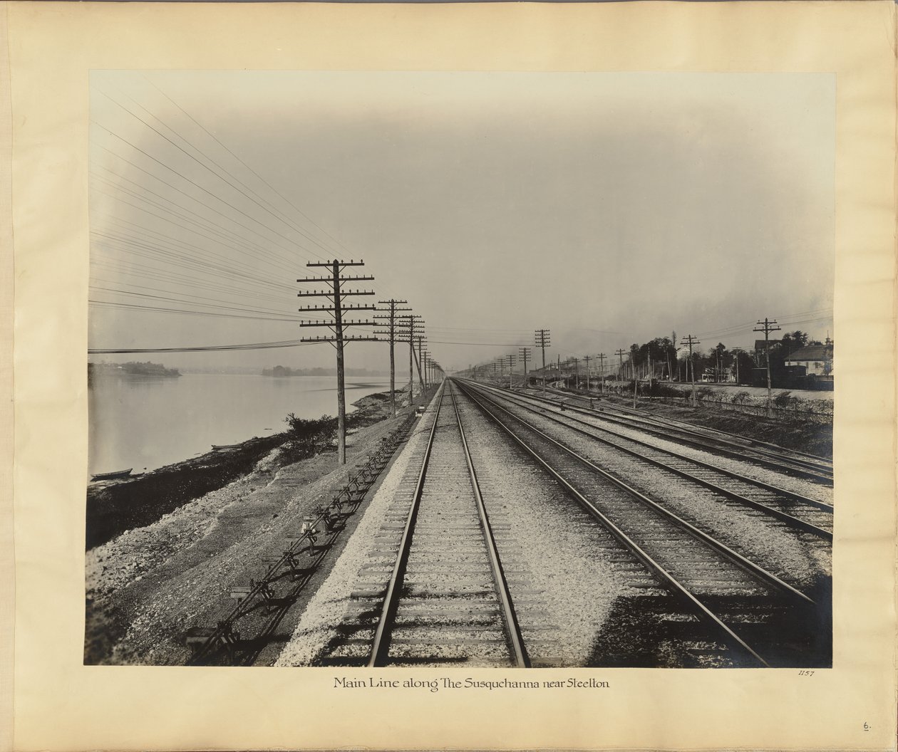 Linea principale lungo il Susquehanna vicino a Steelton da William H. Rau