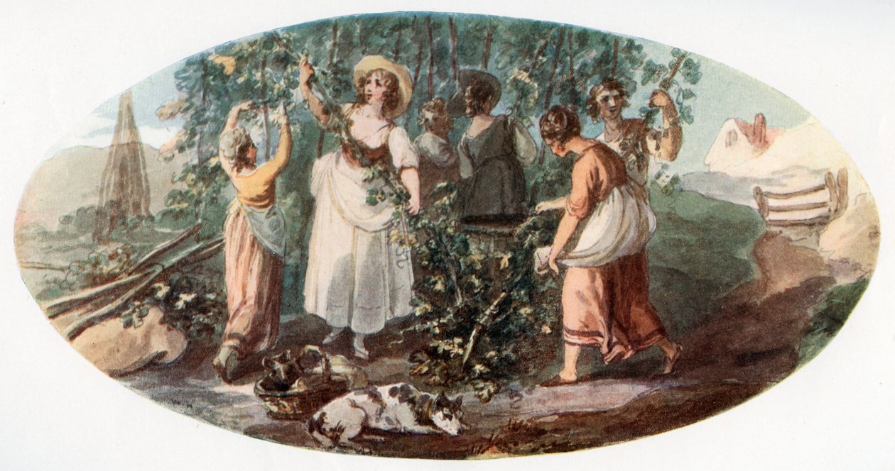 Raccolta del Luppolo, 1912 da William Hamilton