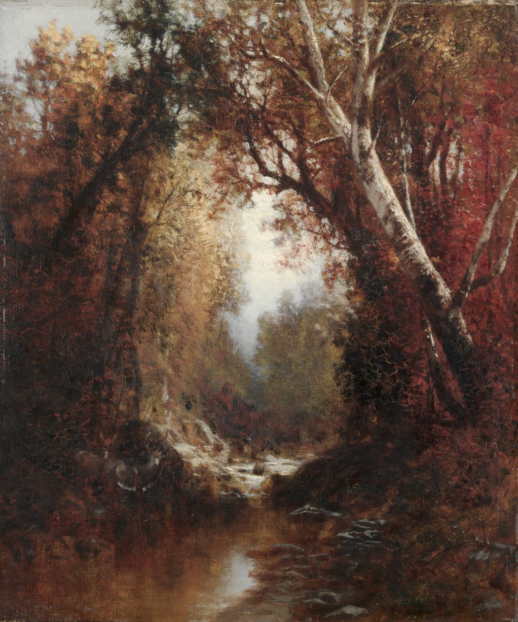 Scena autunnale negli Adirondacks, 1877 da William Hart