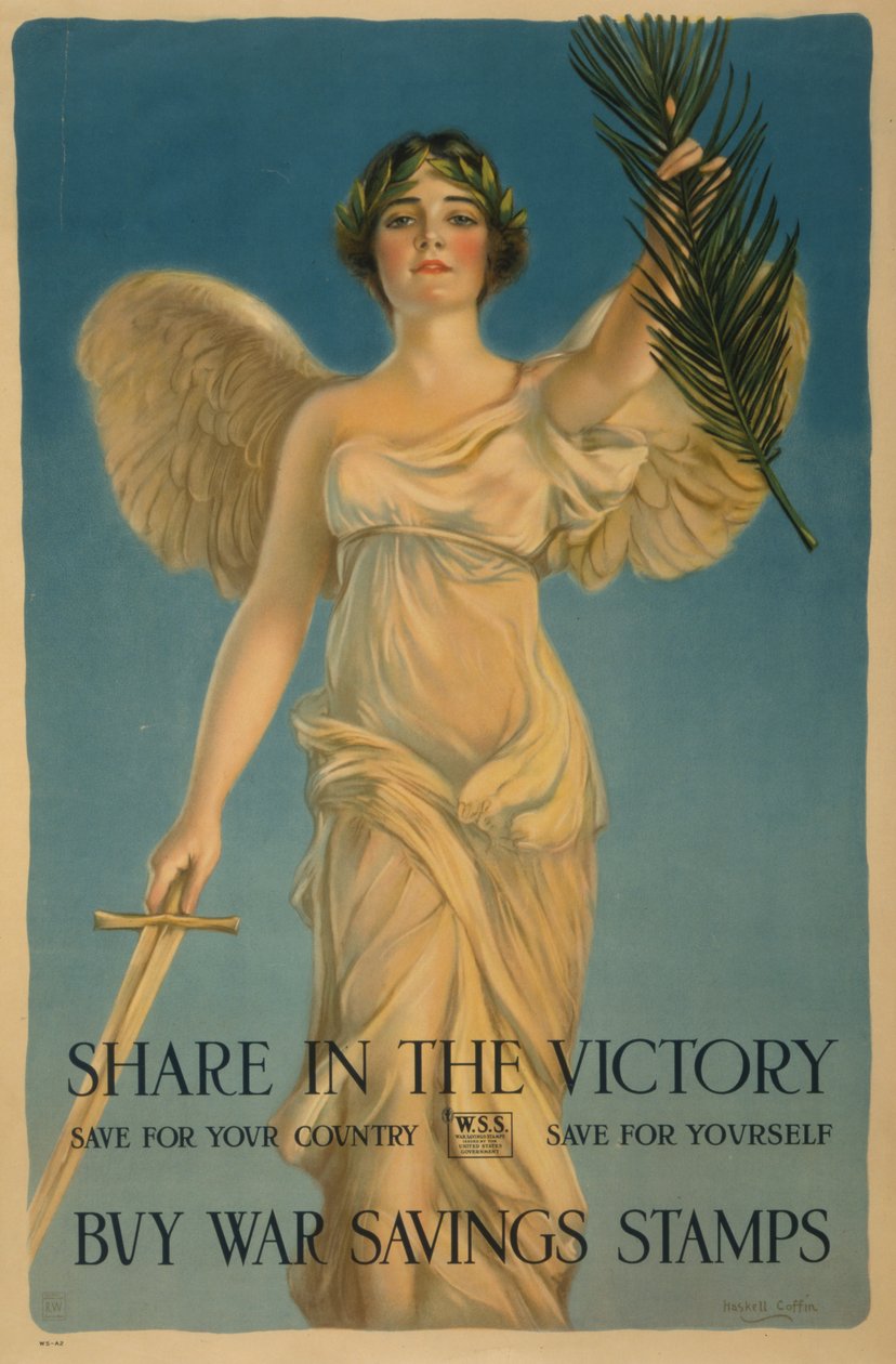 Partecipa alla Vittoria, Compra Buoni di Risparmio di Guerra, poster della Prima Guerra Mondiale, 1918 da William Haskell Coffin