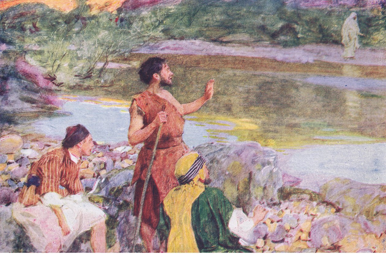 Giovanni guardando Gesù mentre camminava, disse, ecco l