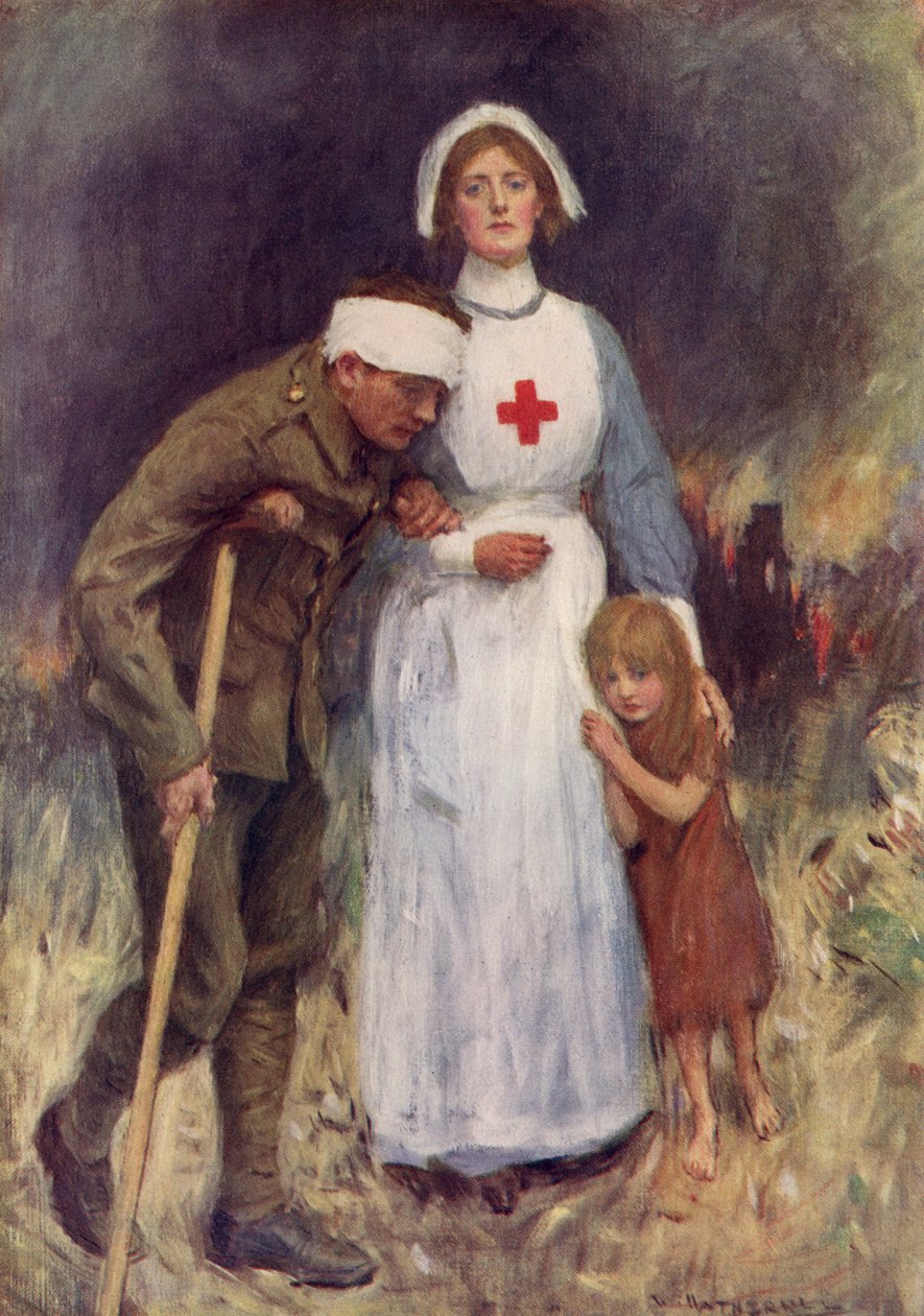 Infermiera della Croce Rossa nella Prima Guerra Mondiale da William Hatherell