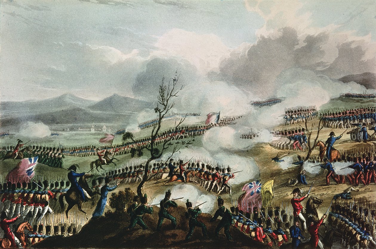 Battaglia di Nivelle, 10 novembre 1813, incisa da Thomas Sutherland, 1813 da William Heath