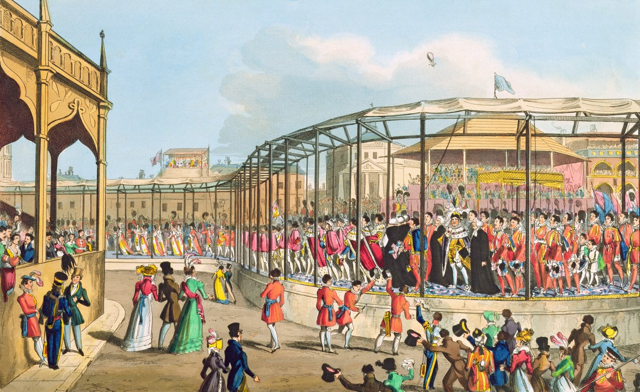 Processione di incoronazione di Giorgio IV, 1821 da William Heath