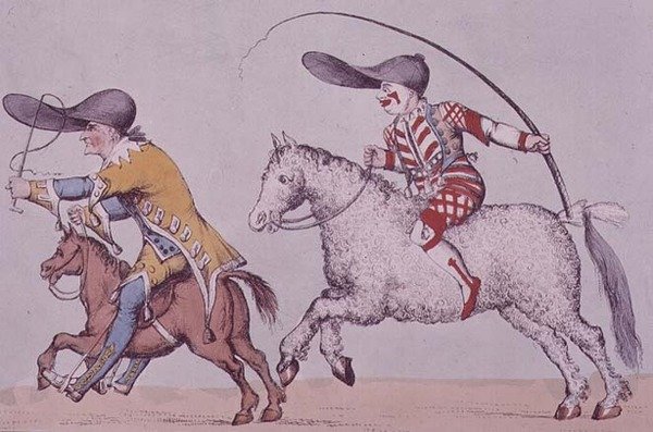 Joseph Grimaldi come il clown 